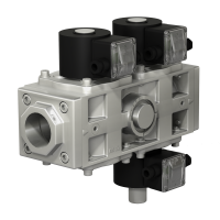 Клапаны электромагнитные двойные фланцевые, муфтовые DN 15-50, трехпозиционные