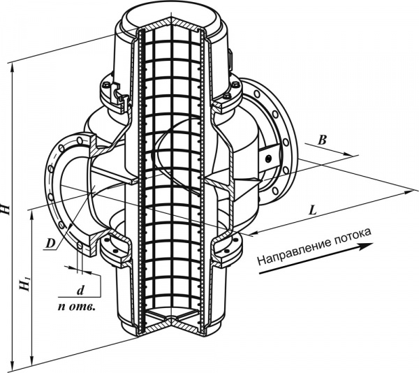 Фильтры газовые фланцевые DN 40-300 (до 1,6 МПа), стальные