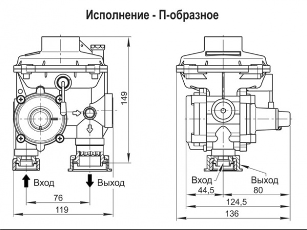 Регуляторы-стабилизаторы давления комбинированные бытовые с ПЗК и ПСК